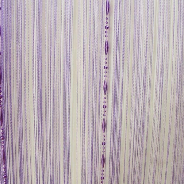 dekorationsvorschläge gardinen vorhänge kette lila