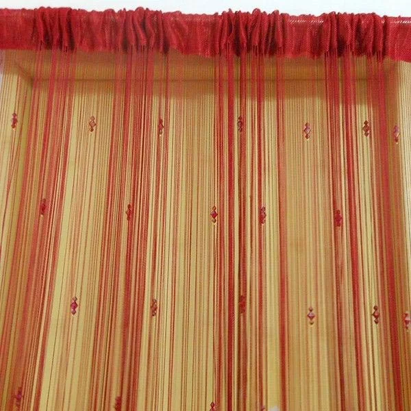 dekorationsvorschläge gardinen vorhänge rot 