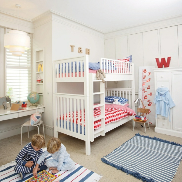 kinder-etagenbett -bilder-jugendzimmer-baby-geländer