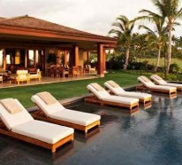Relax Liegestuhl im Poolbereich – 15 Ideen für moderne Lounge Möbel