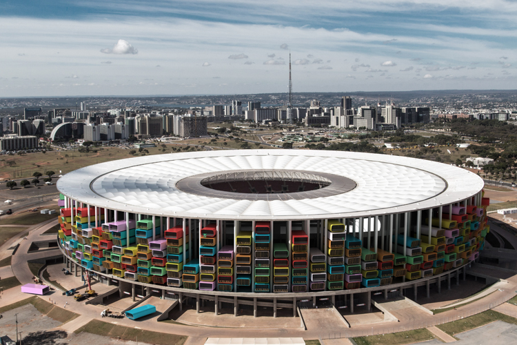 moderne architektur fußballstadion casa futebol weltmeisterschaft brasilien