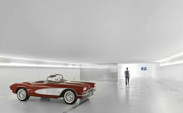 moderne architektur und innendesign p haus brasilien garage retrowagen led beleuchtung