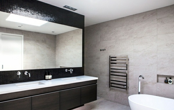 modernes haus neuseeland moderne badezimmer möbel freistehende badewanne