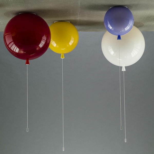 kinderzimmer deckenlampe farbige luftballons