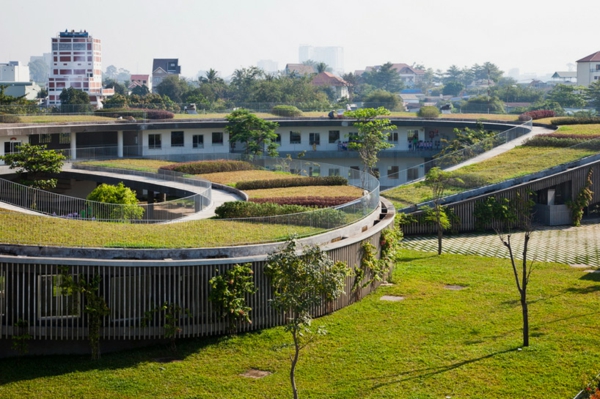 nachhaltiges design kindergarten heute grüne architektur vietnam