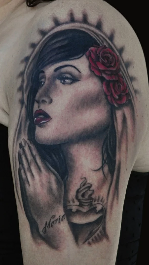 tattoo designs motive jungfrau maria