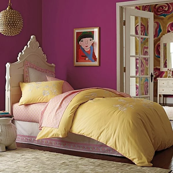 design orientalisches schlafzimmer ideen bett teppich