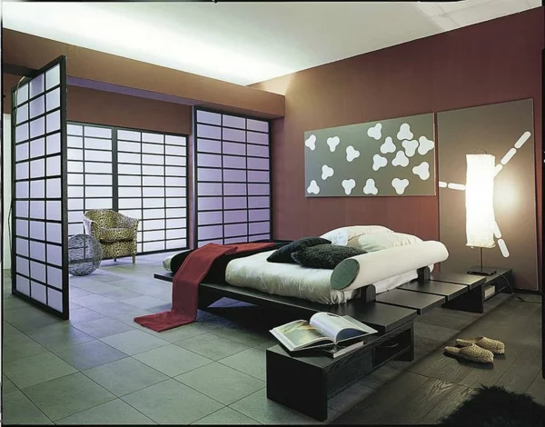 schlafzimmer asiatisches design tolle dekoideen