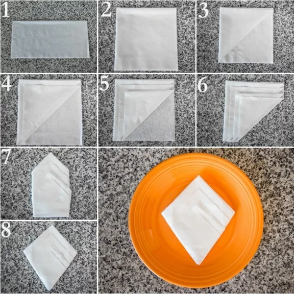 servietten falten anleitung papierservietten falttechnik diy ideen tischdeko