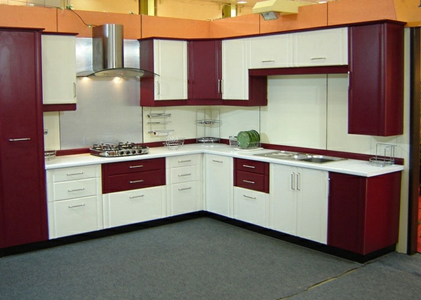 modulküchen designideen küche zweifarbig