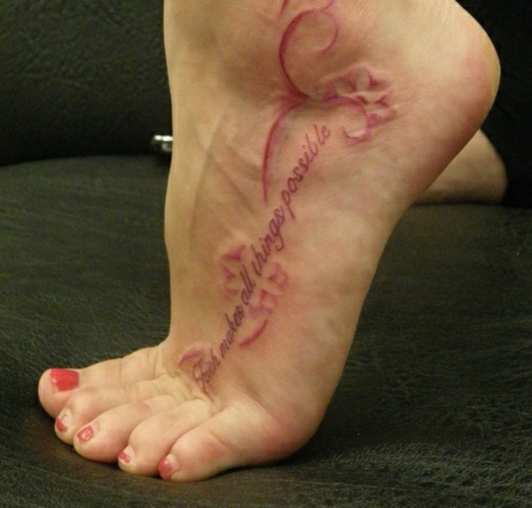 38++ Sprueche auf englisch , 1001+Tattoo Fuß Ideen stilvoll im Trend bleiben