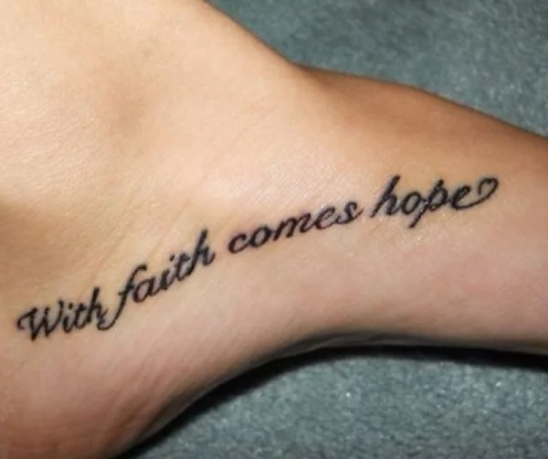 tattoos sprüche fuß tattoo schriften