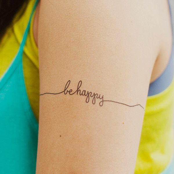 tattoos sprüche tattoo schriften ideen be happy