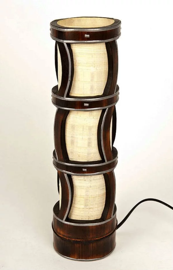 designideen bambus möbel deko tischlampe