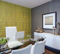 Wandtapeten Muster – 20 inspirierende Wandgestaltung Ideen fürs Heimbüro