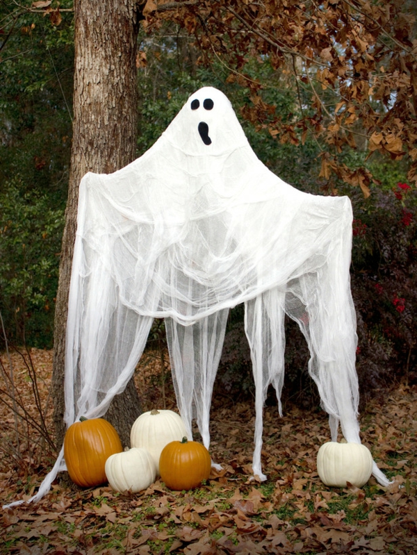 Dekoration Halloween frei schwebend geist