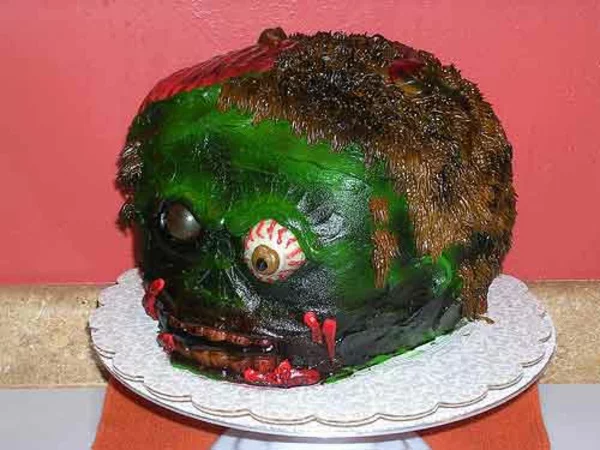 Halloween Kuchen Deko zombie