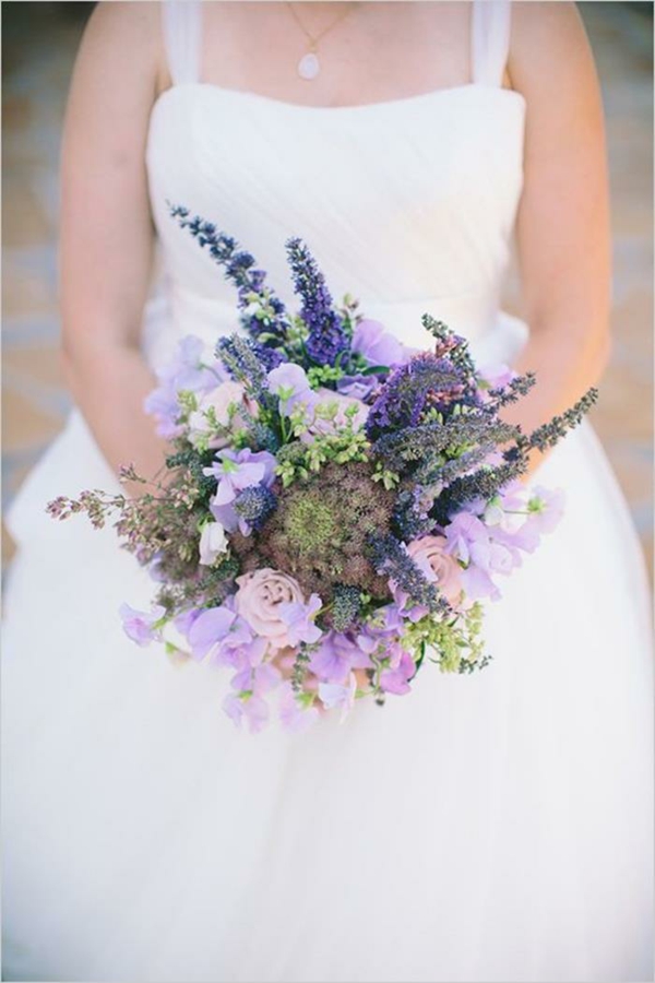Hochzeitsblumen Coole Brautsträuße lila