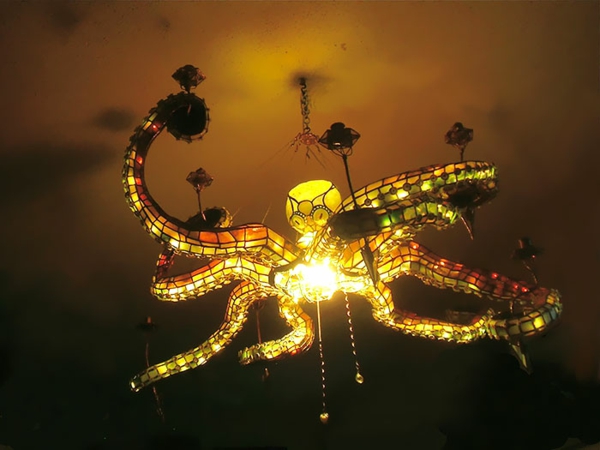 Oktopus Möbel dekoartikel art modern dunkeln leuchten