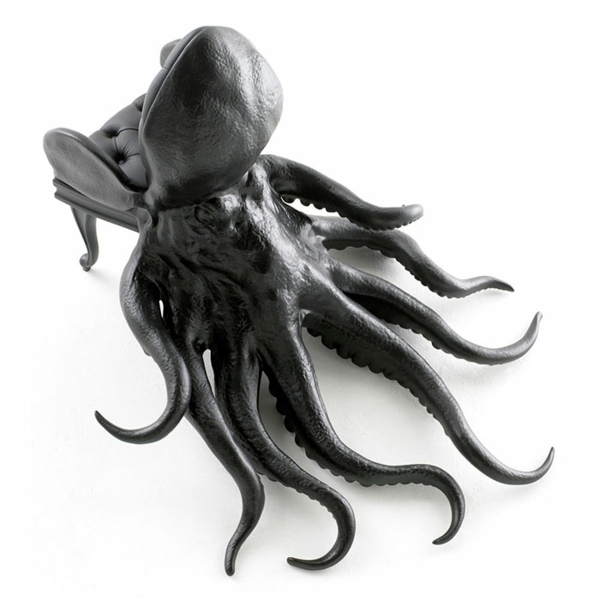 Oktopus Möbel dekoartikel art modern leder sessel