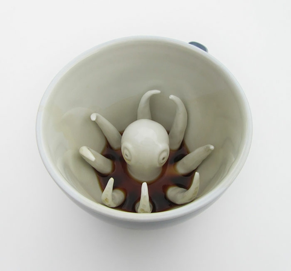 Oktopus Möbel dekoartikel art modern schön porzellan