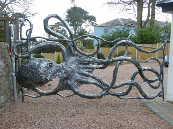 Oktopus gartenzaun Möbel dekoartikel art modern schön