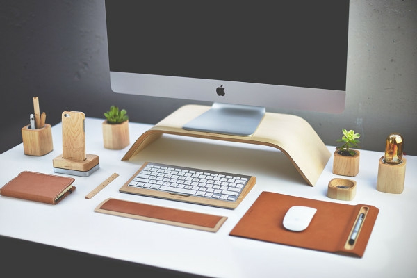 Schreibtisch Zubehör desk apple monitor ständer
