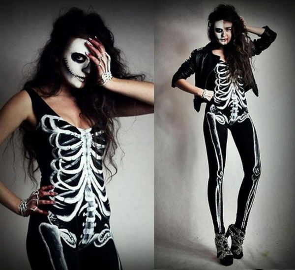 karnevalskostüme halloween verkleidung skelett