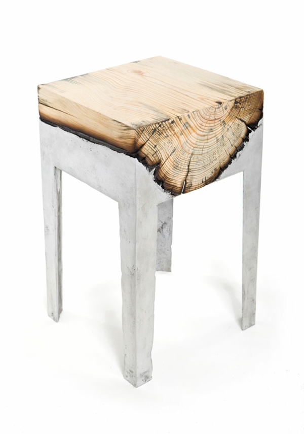 coole möbel design aluminium holz stuhl