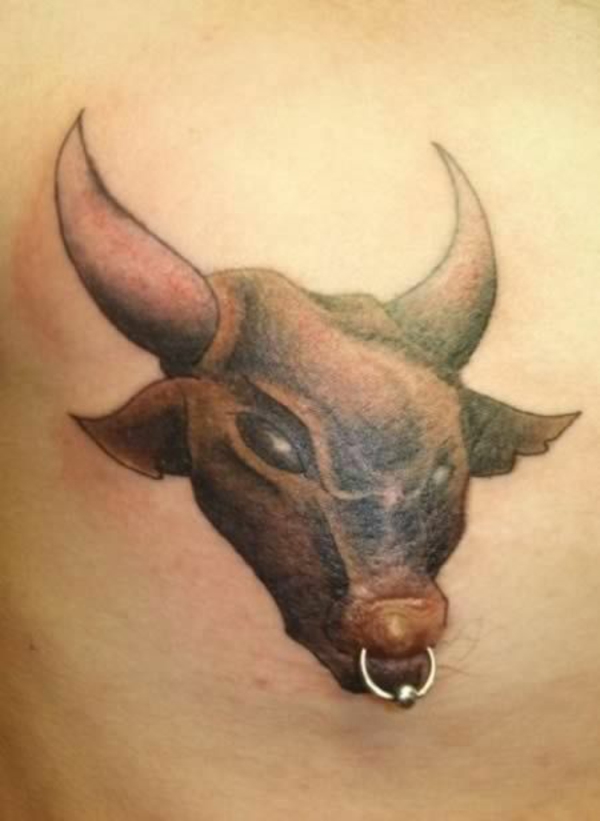 tattoos motive stier bedeutung  tattoo brust
