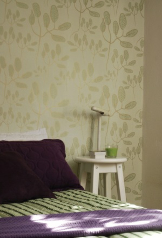 coole wohnideen schlafzimmer farbgestaltung ideen florale tapetenmuster