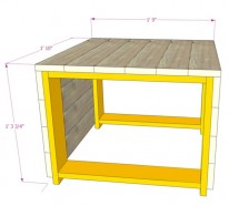 Möbel aus Paletten – Holzbank und Gabione-Tisch