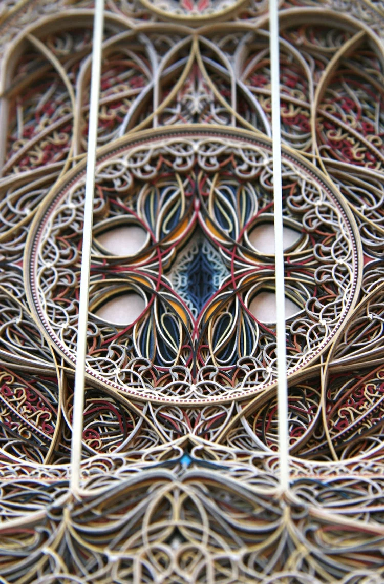gothik fenster laser cut technik eric standley moderne papierkunst details