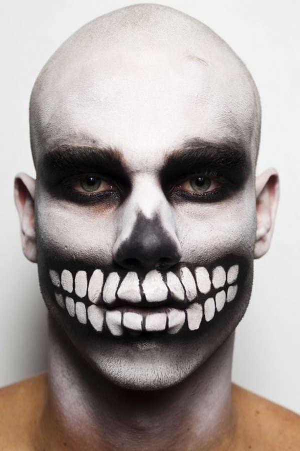 halloween schminken zombie schminke männer makeup
