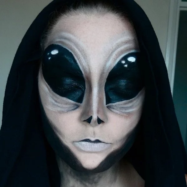 halloween schminktipps make up alien