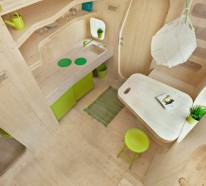 Kleines Holzhaus für Studenten auf 10 Quadratmeter