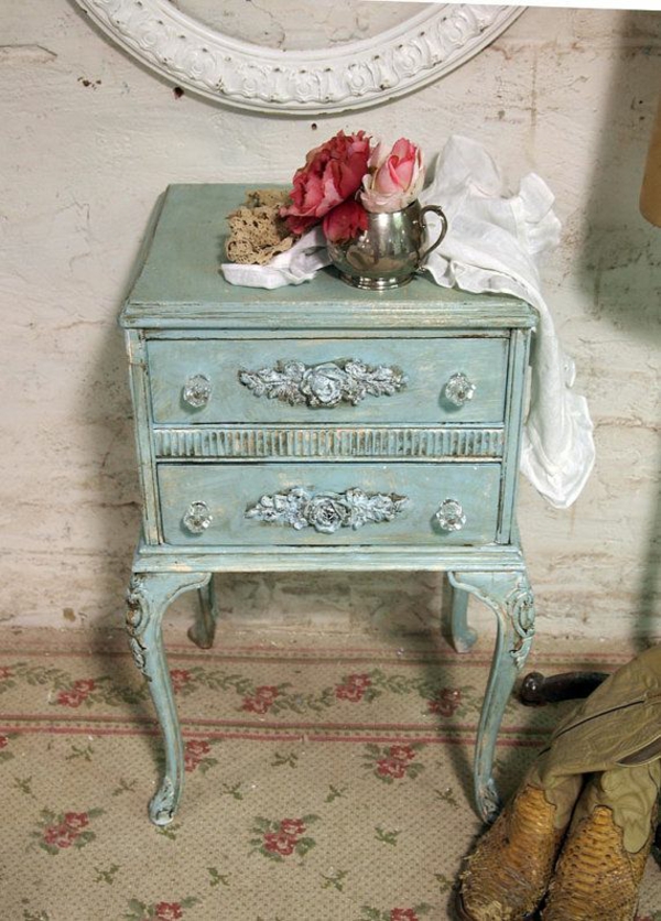 Shabby Shic Möbel mit vintage Look - Beispiele und DIY Ideen