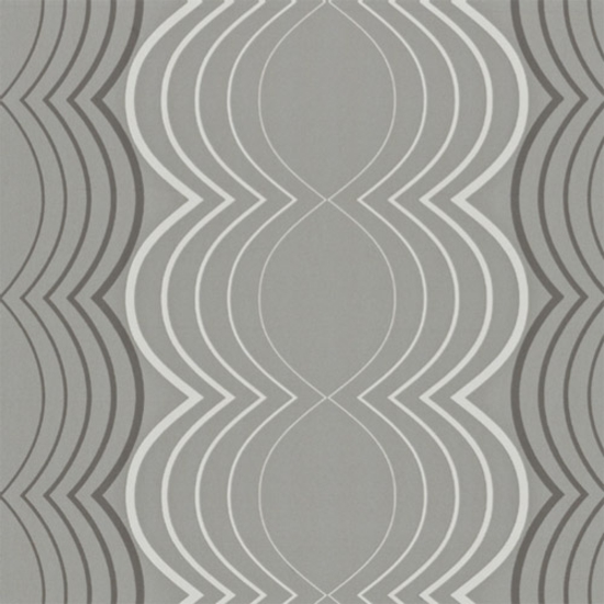 moderne wandtapete geometrische muster grau weiß