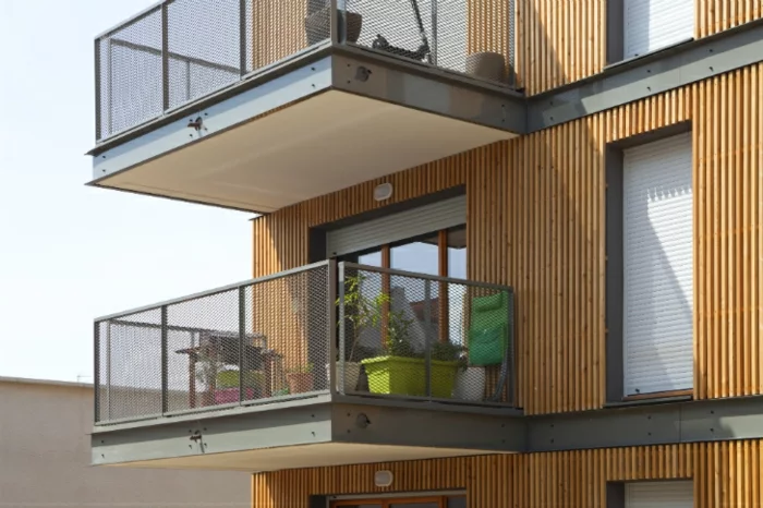 modernes wohnen lyon nachhaltige architektur terrassengestaltung ideen Green Cascade