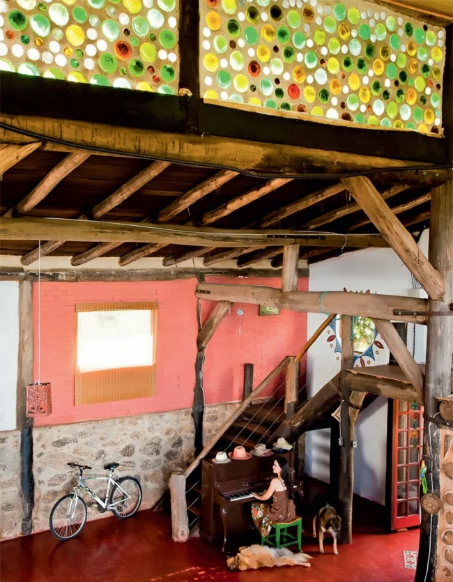 nachhaltige wohnideen rustikales wohnbereich einrichten farbgestaltung ideen