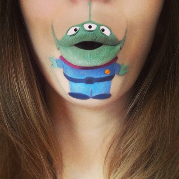 schminken lippen coole Comicfiguren alien
