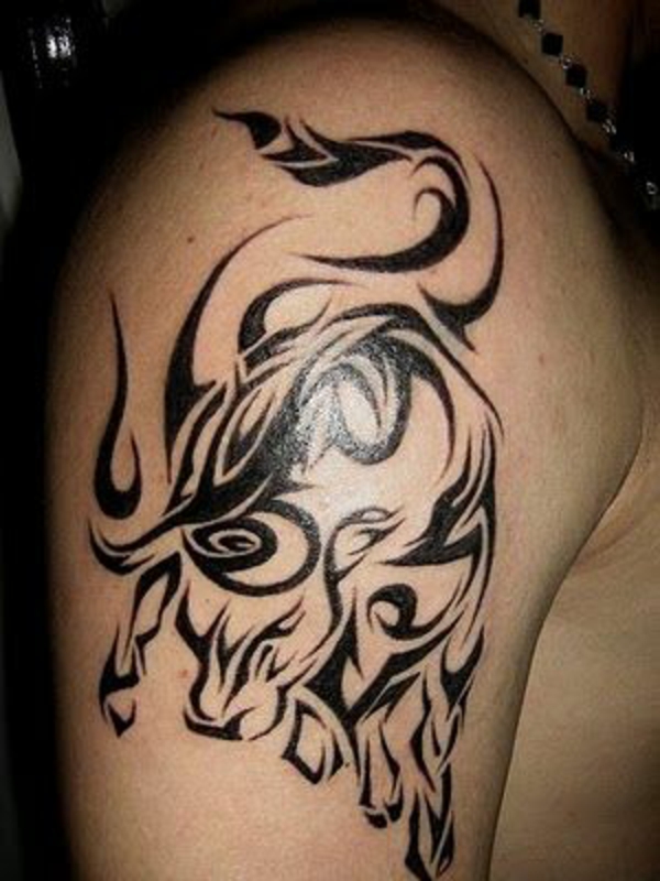 tattoos motive für männer stier 