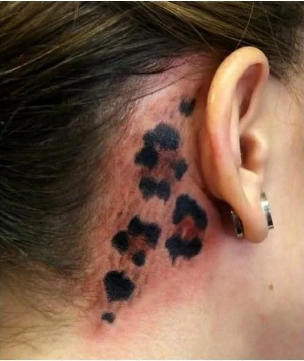 tattoos ideen tattoo hinter dem ohr 3 gepard