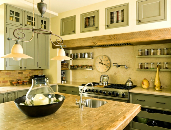 wohnideen küche küchenmöbel englischer stil einrichtungsideen farben