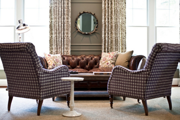 wohnideen wohnzimmer polstermöbel wohnzimmer sofa englischer stil wandfarbe grau