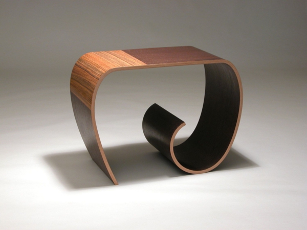 Designermöbel aus Holz braun bank