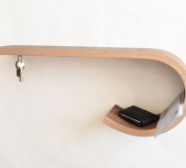 Coole Designermöbel aus Holz binden einen Knoten mit Stil