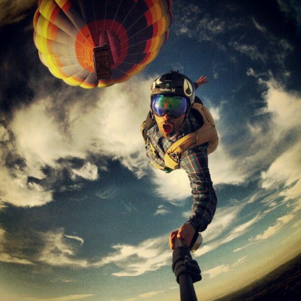 Coole Selfies bilder von sich selbst extrem ballon