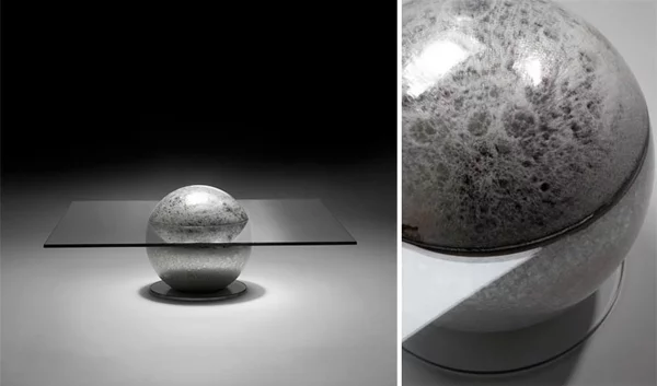 Designer glas Tische couchtische esstische beton kugel