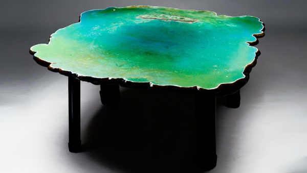 Designer Tische couchtische esstische grün effektvoll